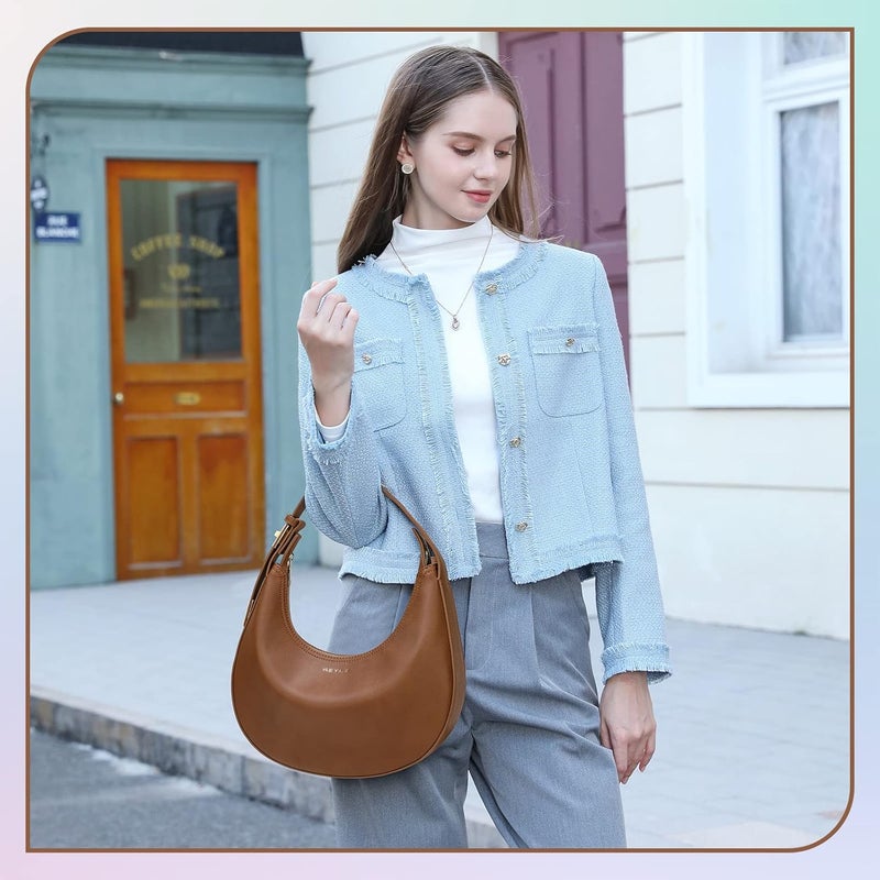 Keyli Shoulder Bag for Women Stylish Casual Clutch Purses for Women 3 Ways Adjust Strap Hobo Handbags with Zip Closure - Image 3